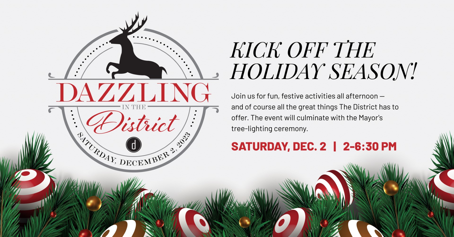 Dazzling in the District Kick off the Holiday Season December 2nd